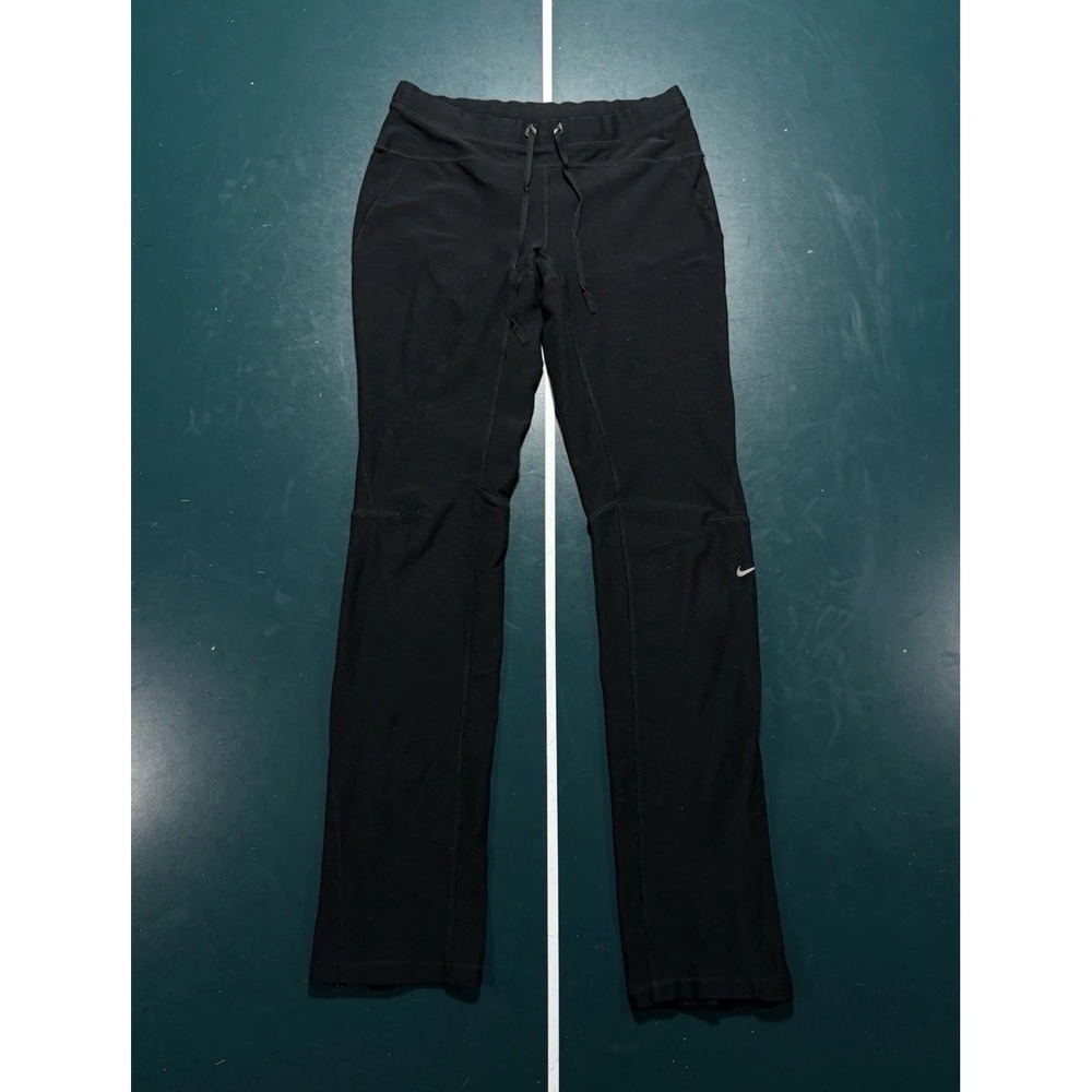Nike DRI-FIT Running Pants Women's XS Black Skinny Leg Stretch Tights Reflective